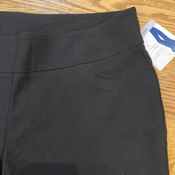 NWT Womens Falls Creek black tech stretch pant low rise bootcut ankle plus size - Picture 3 of 8